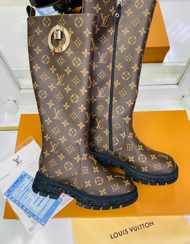 Сапоги женские Louis Vuitton коричневые А5012