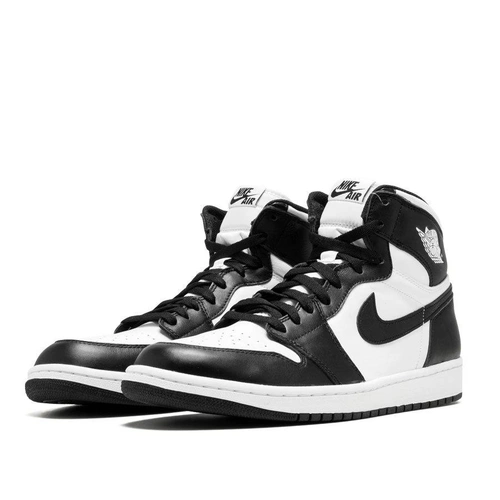 Кроссовки Nike Air Jordan 1 Retro High OG Black White 555088-010 чёрно-белые фото-2