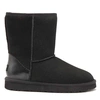 Угги женские ботинки UGG II Classic Short Metallic Seshell Black фото-1