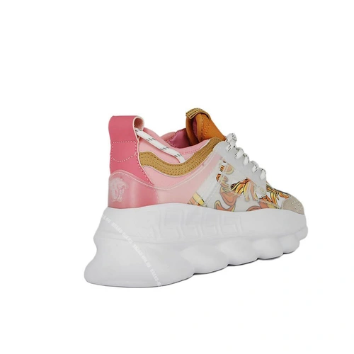 Кроссовки Versace Chain Reaction White Pink фото-6