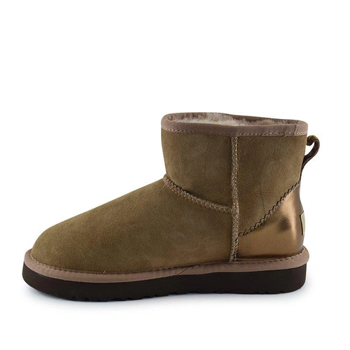 Угги женские мини UGG Mini II Metallic Antilope фото-2