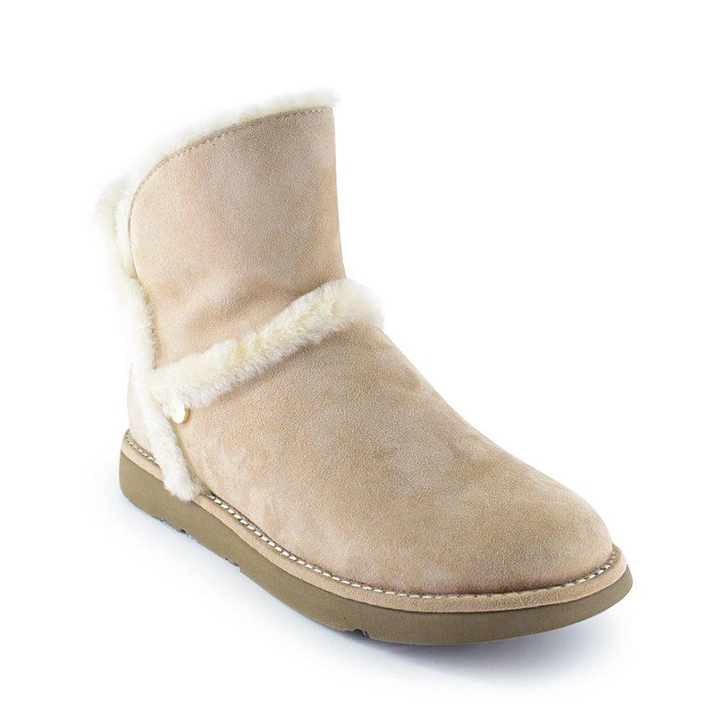 Угги женские ботинки UGG Luxe Spill Seam Mini Boot Fawn фото-4