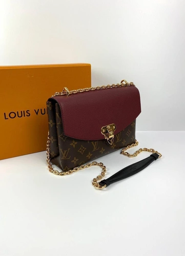 Женская сумка Louis Vuitton Saint-Placide премиум-люкс коричневая 25/16/7 см. a70342 фото-6