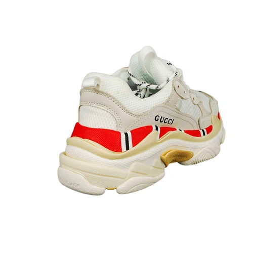 Кроссовки Balenciaga x Gucci Triple S (656277) White фото-5