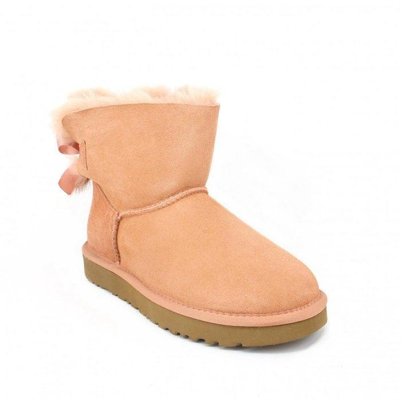 Угги женские мини UGG Bailey Bow Tassel Lantana фото-4