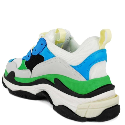 Кроссовки Balenciaga Triple S (657054) White Blue фото-2