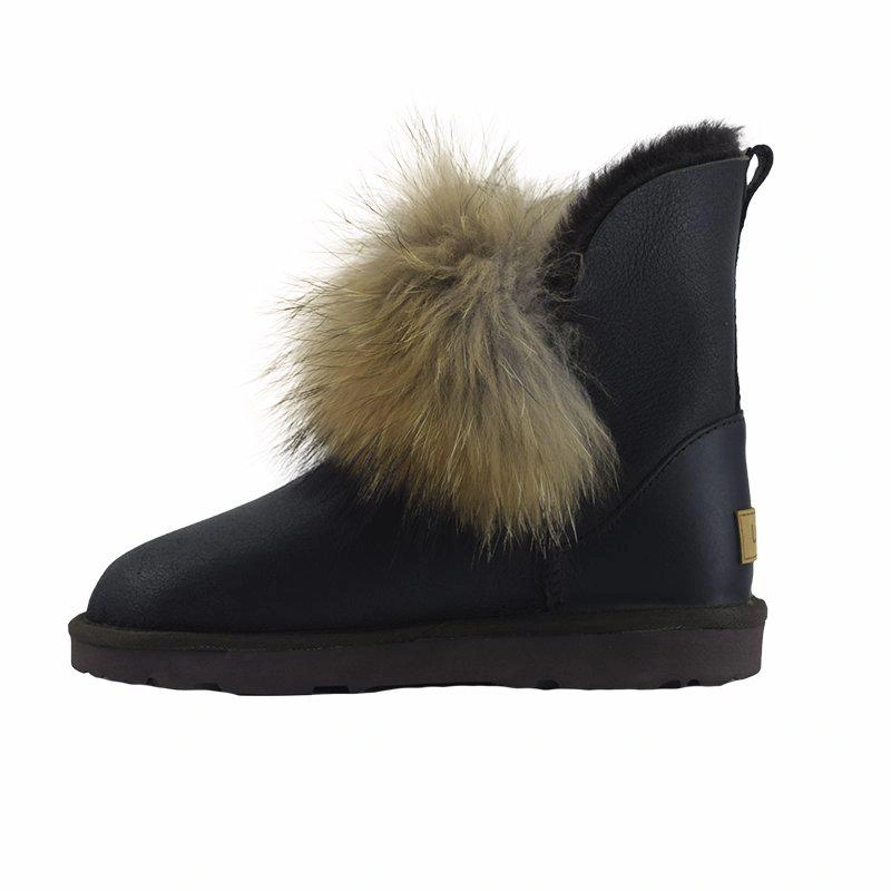 Угги женские UGG Fox Fur II Gen Metallic Chocolate фото-2