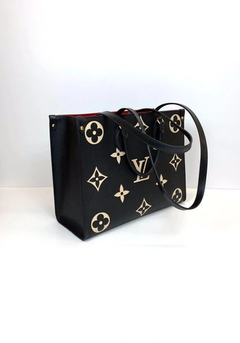 Женская сумка Louis Vuitton Onthego премиум-люкс черная MM 35*28 фото-2