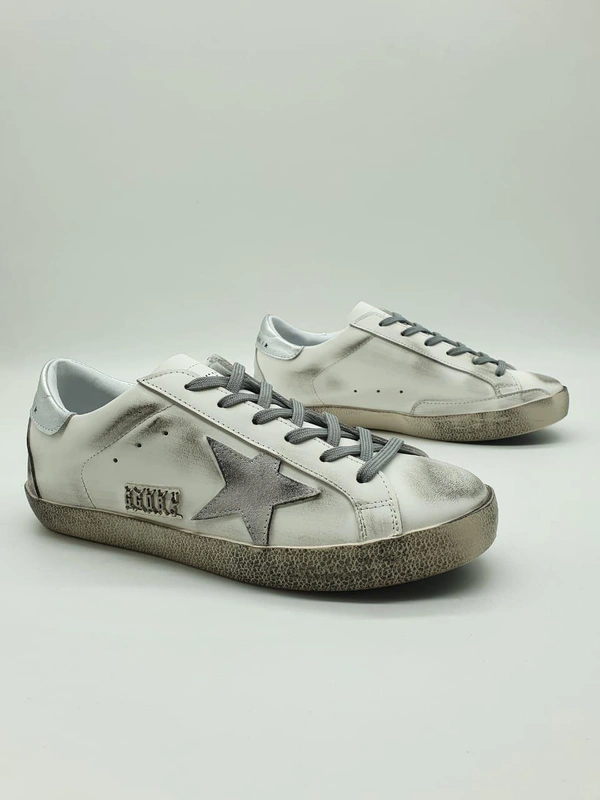 Кеды женские Golden Goose серебристые