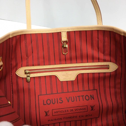 Женская сумка-тоут из канвы Louis Vuitton коричневая 31/28/17 фото-2