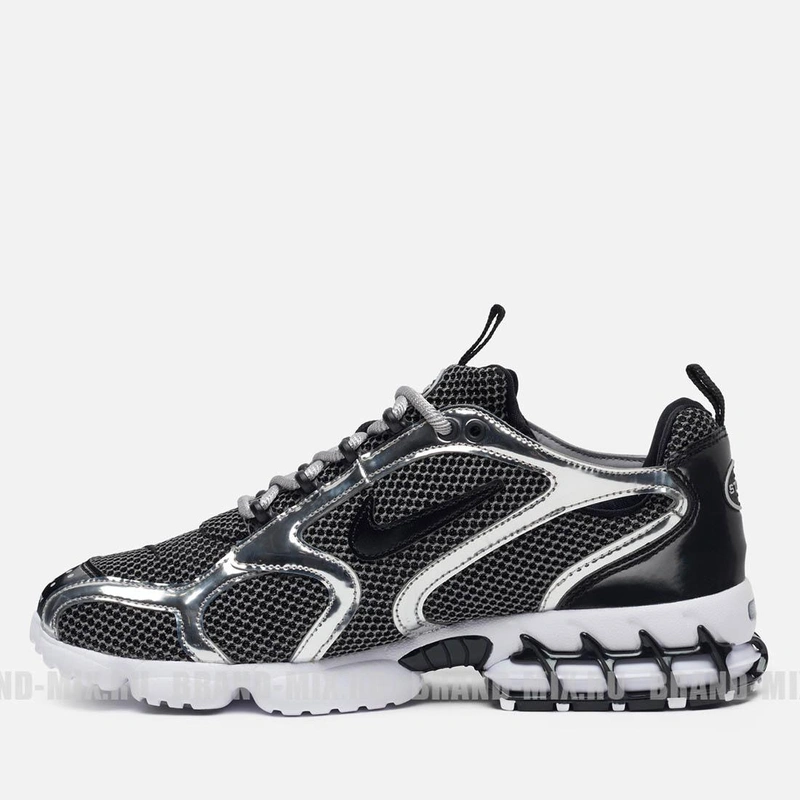 Кроссовки Stussy x Nike Air Zoom Spiridon Cage 2 CU1854-001 Black Silver фото-6