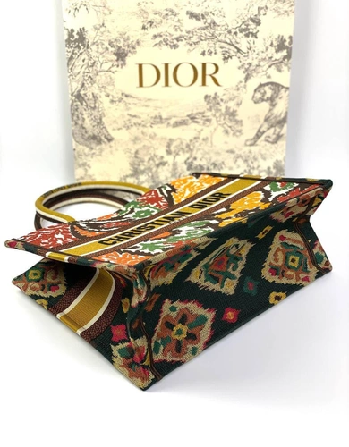 Женская сумка Dior Book Tote тканевая с цветочным орнаментом 36,5/28/17,5 см качество премиум-люкс фото-5