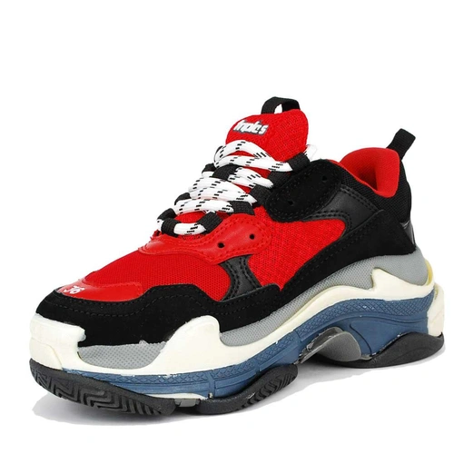 Кроссовки Balenciaga Triple S (656055) Black Red фото-5