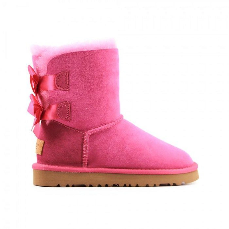 Угги детские UGG Kids Bailey Bow II Fucsia фото-4