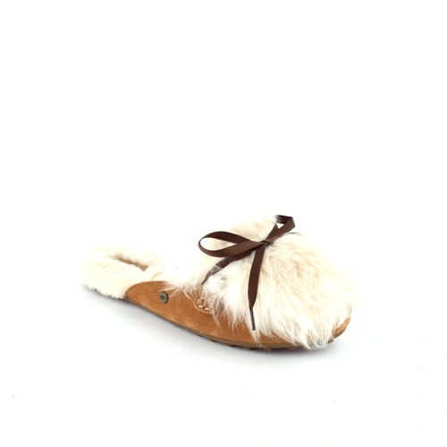 Угги тапочки женские UGG Slippers Fluff Shaine Chestnut фото-5