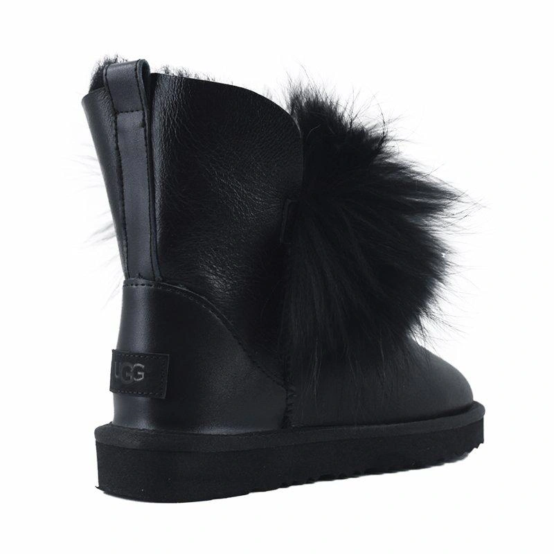 Угги женские UGG Fox Fur II Gen Metallic Black фото-6