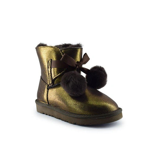 Угги детские UGG Kids Gita Metallic Chocolate фото-4