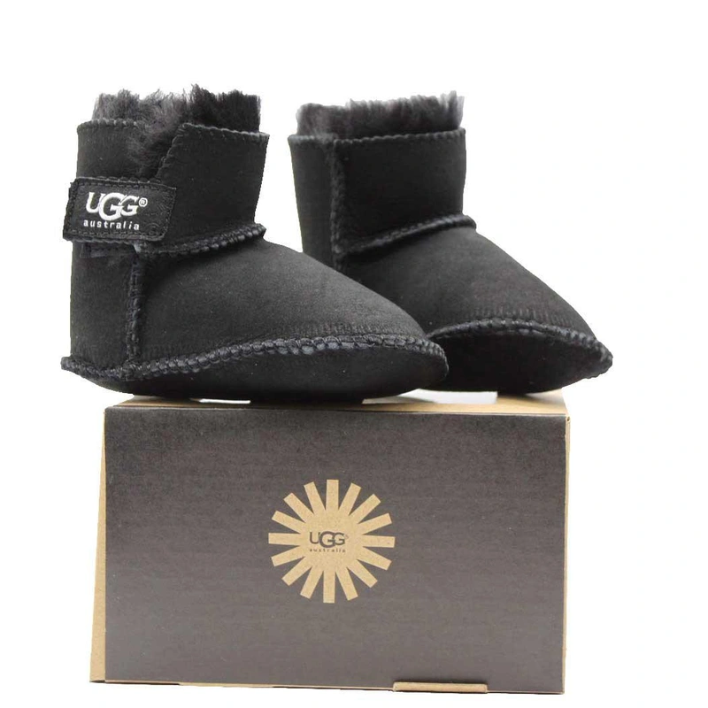 Угги детские пинетки UGG Erin Black Размеры: 19,20,22