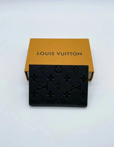 Обложка для паспорта Louis Vuitton A104135 чёрная 14/10 см фото-2