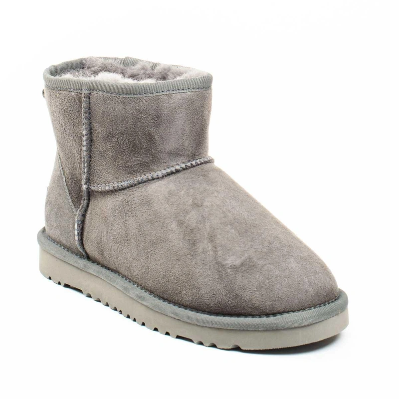 Угги женские ботинки UGG Mini Classic Grey фото-3