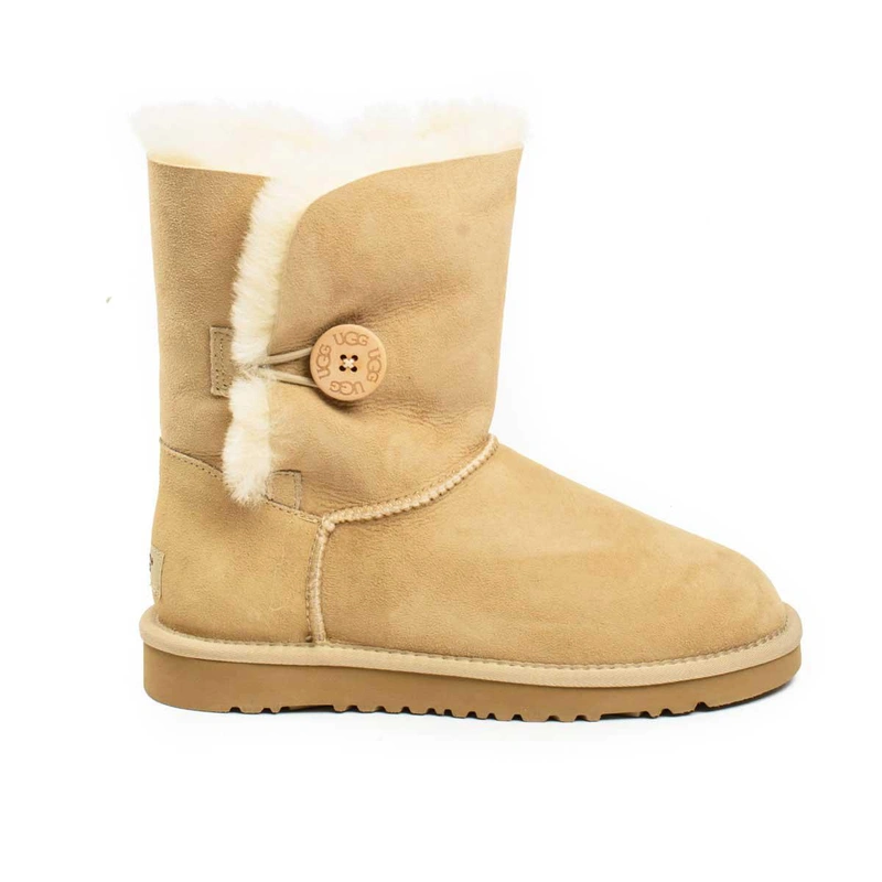 Угги женские ботинки UGG Bailey Button Sand