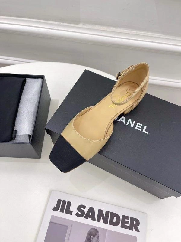 Босоножки Chanel Goatskin Grosgrain G31319 Y50006 Beige фото-2