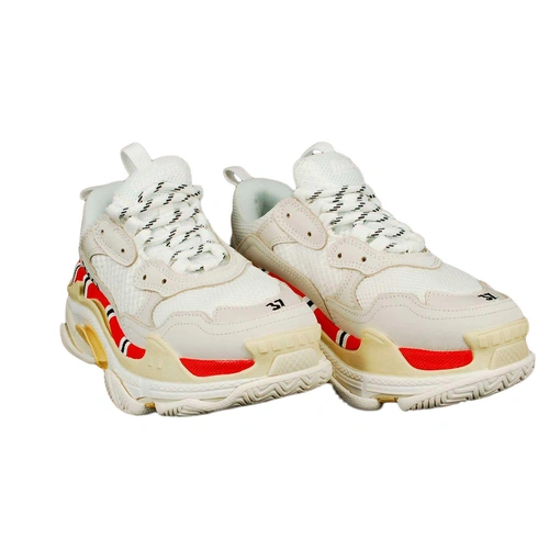 Кроссовки Balenciaga x Gucci Triple S (656277) White фото-7