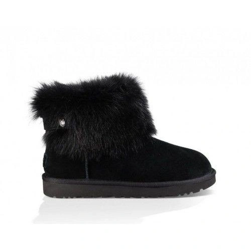 Угги женские с мехом UGG Valentina Black A33986