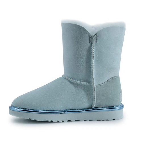 Угги женские UGG II Bailey Button Metallic Iceberg фото-6