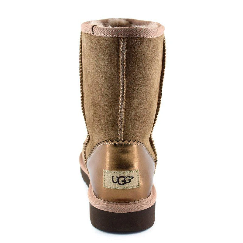 Угги женские UGG Classic Short II Metallic Driftwood фото-3