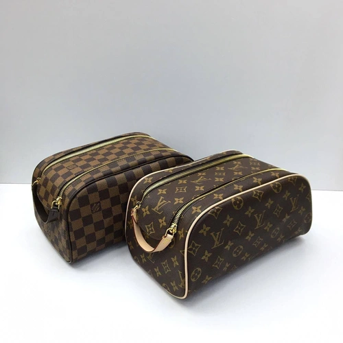 Женская сумка-косметичка Louis Vuitton Нececcep King Size N47527 премиум-люкс качество коричневая 28/16/13 см A80585 фото-7