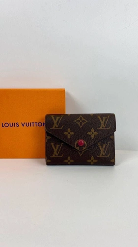 Кошелек Louis Vuitton премиум-люкс коричневый 12/9,5/2 A64310 фото-3