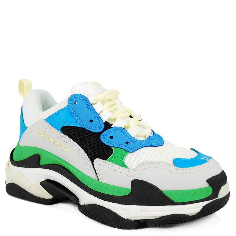 Кроссовки Balenciaga Triple S (657054) White Blue фото-4