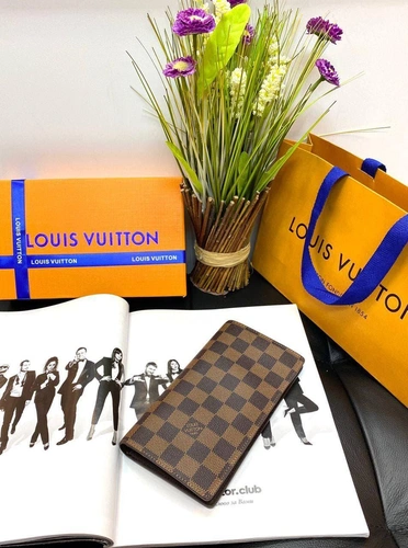 Бумажник Louis Vuitton коричневый премиум-люкс 19/10/2 A61765