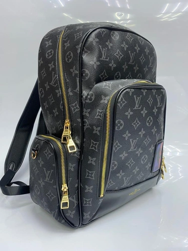 Рюкзак из канвы Louis Vuitton черный 40/28 см фото-5