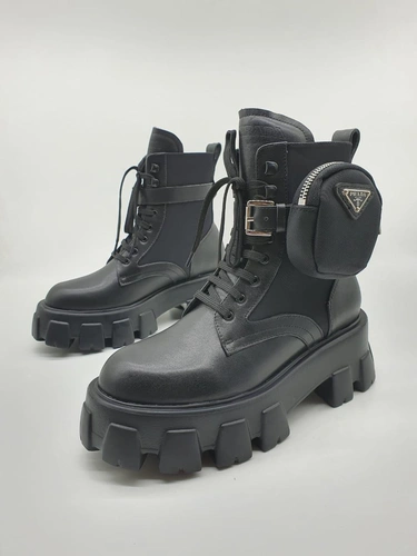 Ботинки женские Prada черные A52046