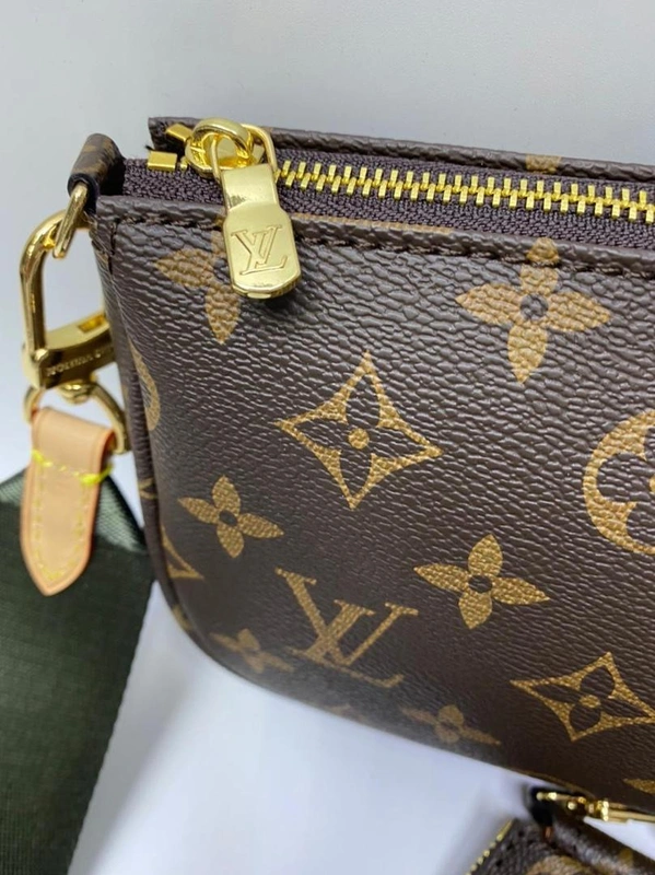 Клатч женский Louis Vuitton из канвы Monogram коричневый качество-люкс фото-4