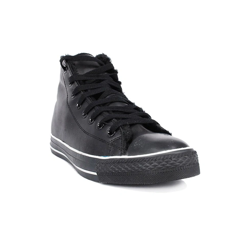 Кеды Converse All Star 100777 Black Wht с мехом фото-2