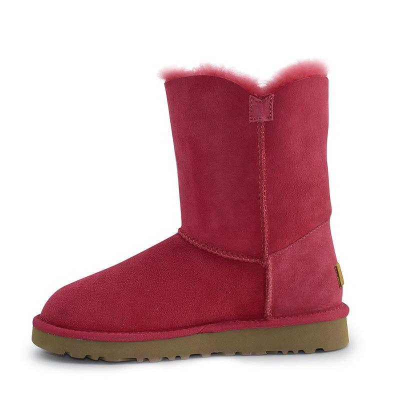 Угги женские UGG II Bailey Button Red фото-4