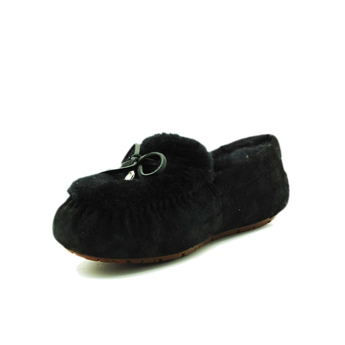 Угги женские мокасины UGG Dakota Revers Black фото-3