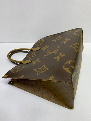 Женская сумка Louis Vuitton Onthego премиум-люкс коричневая 42/33/17 фото-4