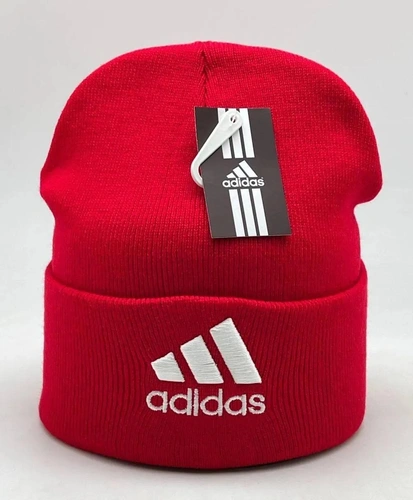 Женская  шапка adidas красная A5847