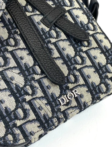 Женская сумка Christian Dior из жаккардовой ткани Dior Oblique  20/16/5 фото-9