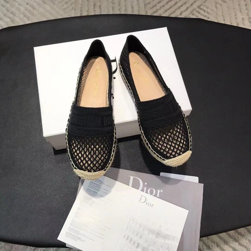 Эспадрильи женские Christian Dior ажурные черные коллекция лето 2021 фото-9