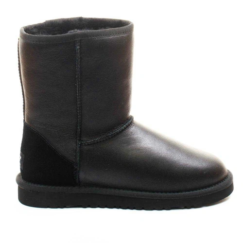 Угги женские ботинки UGG Classic Short Metallic Black