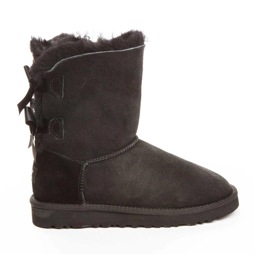 Угги женские ботинки UGG Bailey Bow Black