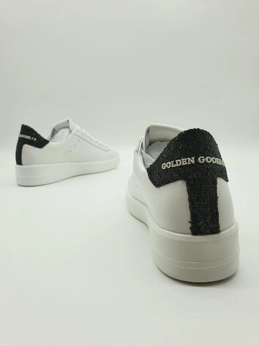 Кеды женские Golden Goose бело-черные A51439 фото-3