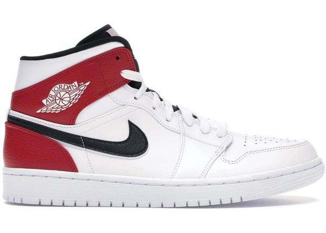 Кроссовки Nike Air Jordan 1 Retro White Black Gym Red фото-2