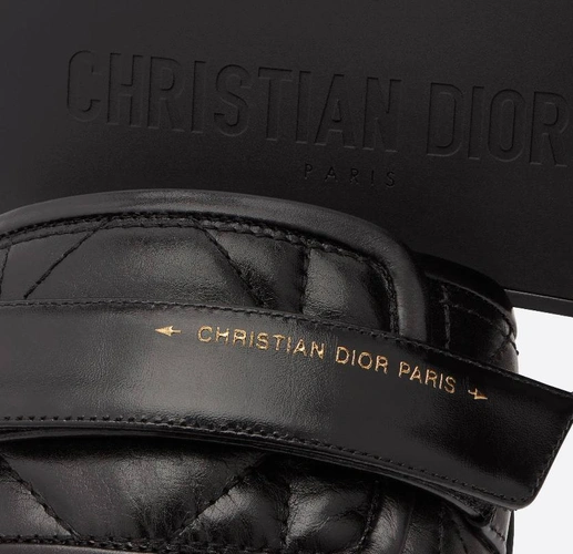 Шлёпанцы женские Christian Dior из натуральной кожи чёрные фото-3