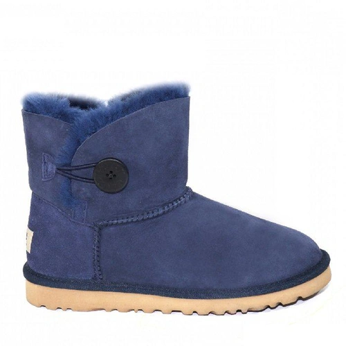 Угги детские UGG Kids Mini Bailey Button II Navy фото-3